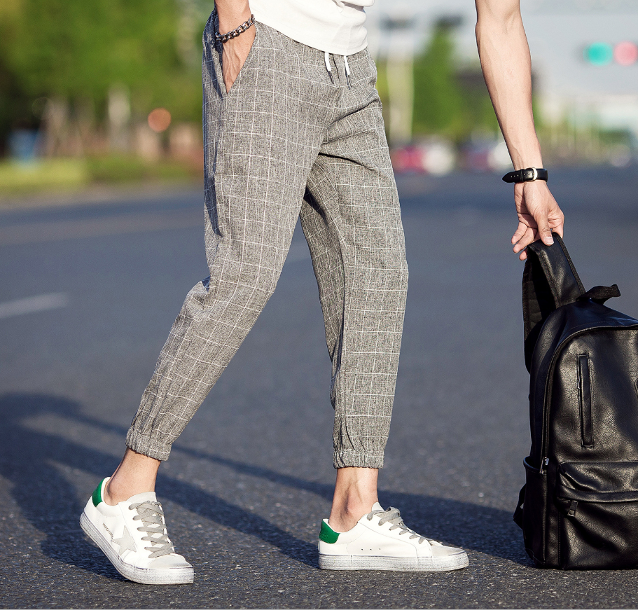 Men's online plaid joggers